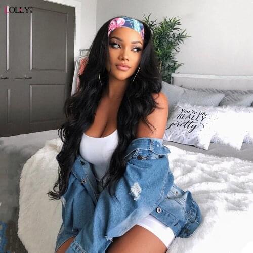Glueless Body Wave Headband Wig Brazilian Full Machine Wig With Headband Human Hairs Wigs For Black Women Remy Human Hair Wig