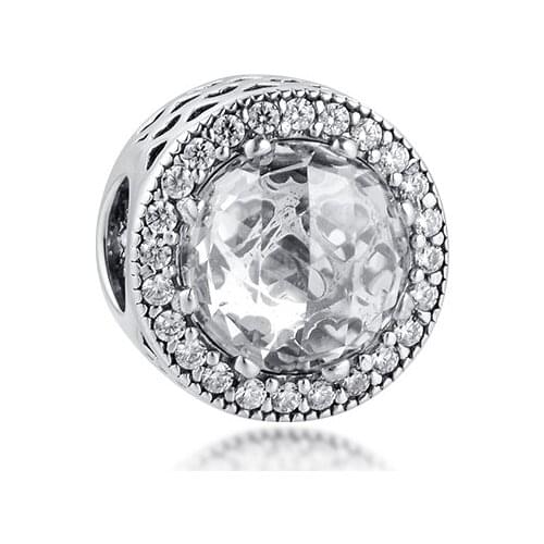 Charms 925 Silver Original Fit Pandora Bracelets Sterling Silver Radiant Hearts Charm Beads for Women diy Jewelry