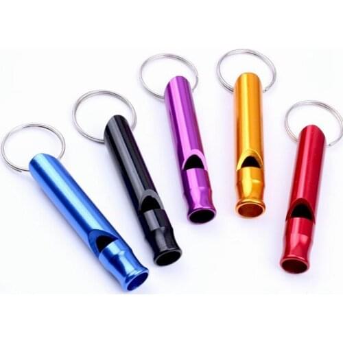 Popular Multi-function Keychain Portable Whistle Key Chain Alloy Whistle Outdoor Supplies Suitable For Outdoor Survival Call