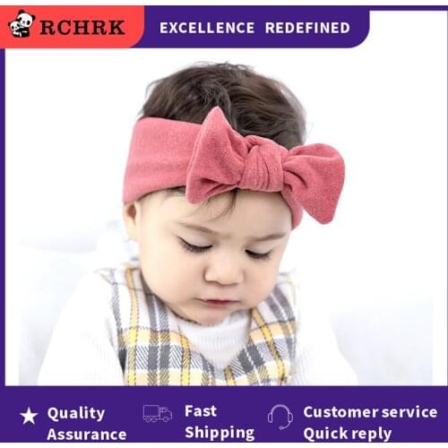 2021 hot Baby Headbands For Newborn Hair Band Cute Baby Bow Flower Elastic Bow Headwear Kids Gifts Girl Hair Accessories