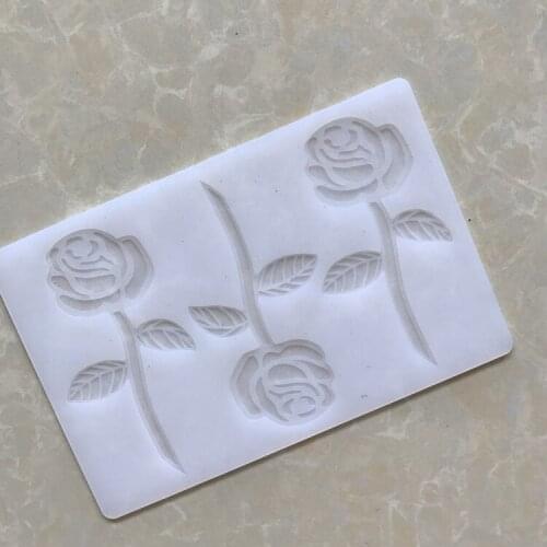 Valentine Flower Series Silicone Mould Cake Chocolate Cake Border Mold Silicone Baking Mold Kitchen Tools Cake Decorating Tools