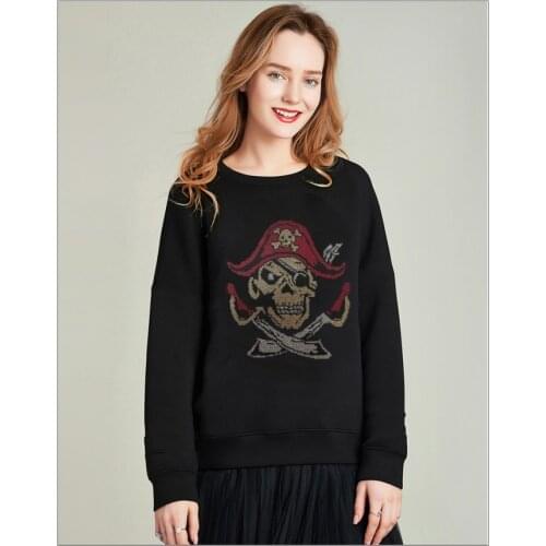 Rhinestones Style womens Long-sleeved Hoodies new Diamond stone for girls New Hot drill Tops hoodies