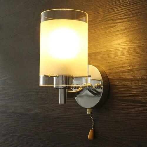 AC85-265V E27 LED Wall Light Modern Glass Decorative Lighting Sconce Fixture Lamp AXYC