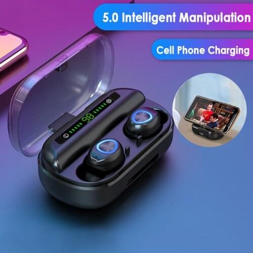 V10 TWS Bluetooth 5.0 Wireless Earbuds 8D HIFI Surrounded Stereo Sound Earphones Waterproof Sports Headphone With HD Microphone