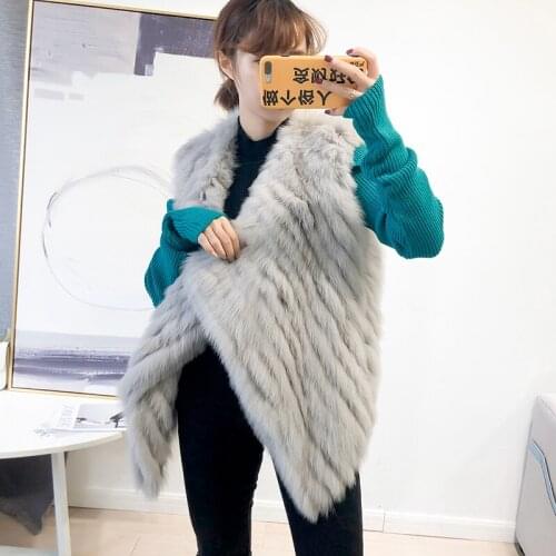 Real Fox Fur Vest Coat Women Clothes Winter Thick Warm Waistcoat Jacket Vintage Elegant Coats Chalecos Para Mujer ZL663