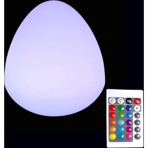 D26*H28cm Multi Color Changing Rechargeable 1000mah Battery LED Peach Table Lampe with 24 keys Remote Control Free shipping 1pc