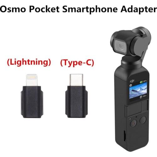 100% Original DJI Osmo Pocket Smartphone Adapter Lightening Type-C Connector For DJI OSMO Pocket Handheld Gimbal Accessiories