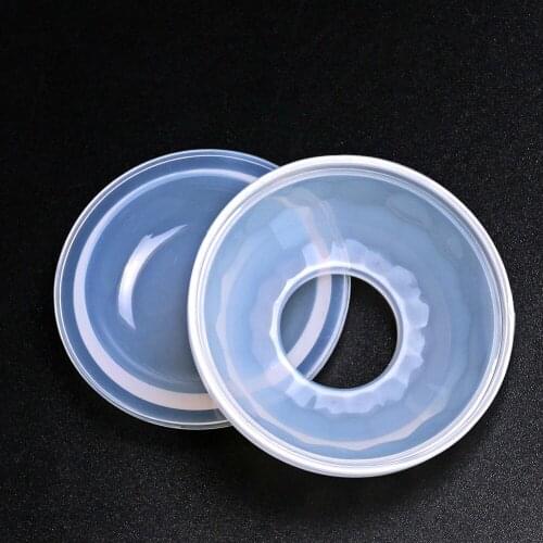 2PCS/Set Silicone Geometric Mud Board Mold Base Plate Molds Bowl Pad Resin Jewelry Making Mould Hand Craft Cake Decor