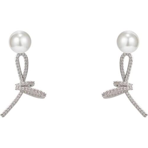 2020 New Simple Style Inlaid Zircon Geometric Earrings