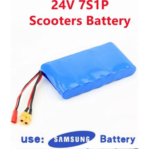24V Scooters Battery 7S1P 3000mAh Lithium-ion Battery Pack for Small Electric Unicycles Scooters Toys Built-in Samsung battery
