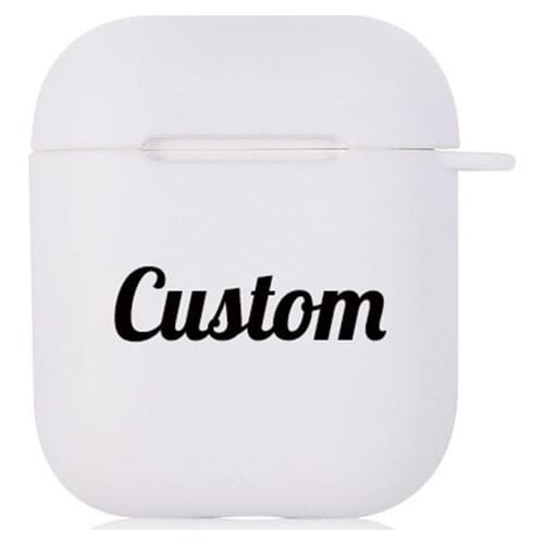 For Airpods 2 Case Silicone Custom Name Logo Photo Cover Apple Air pods Earphone Case Soft Clear Headphone case For Accessories