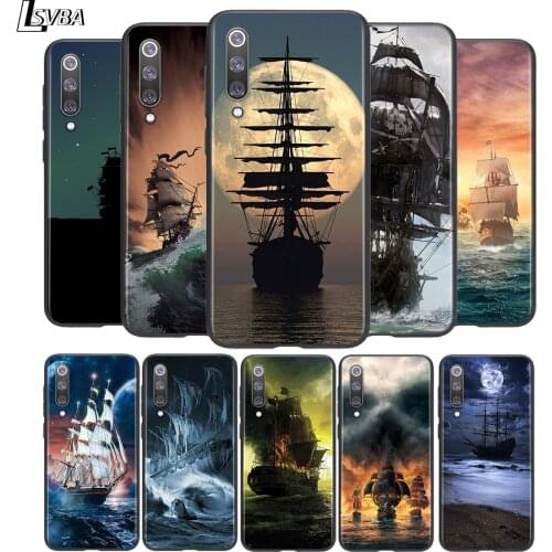 Pirate ship sailboat ferry For xiaomi Mi POCO X3 M2 Pro NFC Note 10 Ultra 5G 9 SE 8 A3 A2 A1 6X Pro Play Lite 5G Phone Case