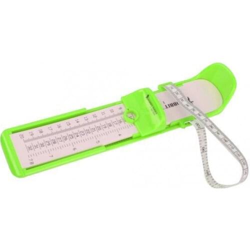 Kids Baby Foot Measurer Family Shoe Measure Length Width for Children Green