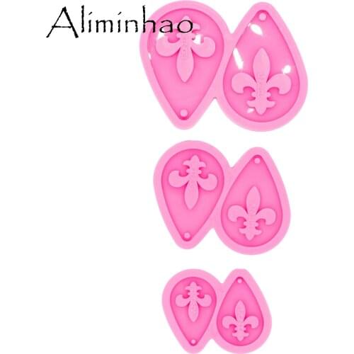 DY0440 L/M/S Tear Drop Hoop Earrings Handmade DIY Epoxy Silicone Molds Fashion Jewelry Resin Craft Mould
