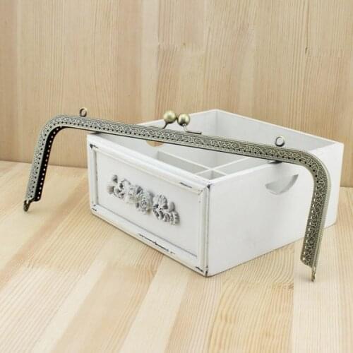 K270--30CM thicken purse DIY sewing Big coin purse bronze square purse frame kiss clasp