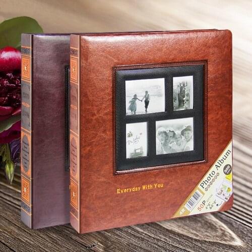 Creative Gift 8-inch Album Photo Family Page Inserted Couple Memorial Album 8-inch Photo Album Message Notes for Lover Wedding