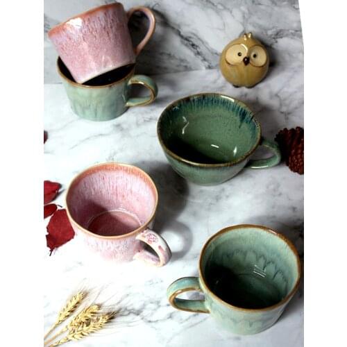 Mugs Retro Creative Nordic Embossed Personality Ceramic Coffee Mug Tea Ceramic Cup Friends Cappuccino Mug Best Gifts For Friends