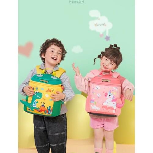 KidS Nursery Cute Dinosaur Bags Children Baby Kindergarten Schoolbag For 1-7 Years Girls Boys Anti-Lost Shoulder Small Backpack