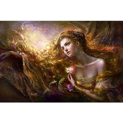 Needlework Diy Diamond Embroidery Fantasy Fairy Full Square Drill Diamond Painting Cross Stitch Picture KBL