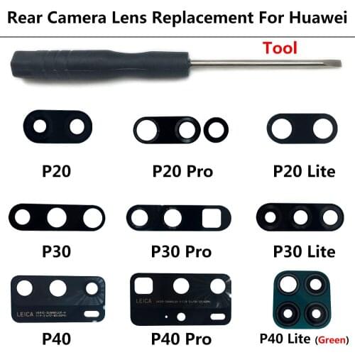 New Back Rear Camera lens Glass Replacement For Huawei P40 / P40 Pro / P40 Lite / P20 / P20 Pro / P20 Lite / P30 Lite / P30 Pro