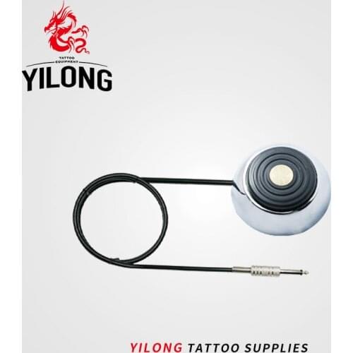 YILONG Wholesale Price Stainless Steel Foot Switch Pedal Tattoo Clip Cord For Tattoo Mahcine Tattoo Power Supply Free Shipping