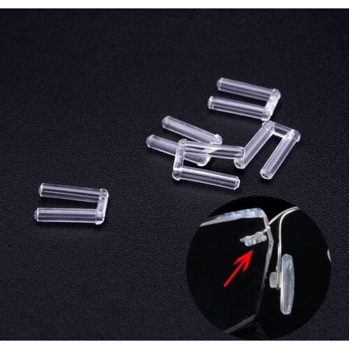 100pcs Rimless Glasses Double rubber plug Lock Bushings eyeglasses plastic double bushing pins