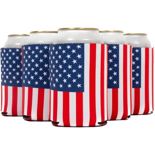 Beer Can Cooler Sleeve, Coolies Sublimation HTV Insulated, Collapsible For DIY Customizable, Favors, Parties, Events or We