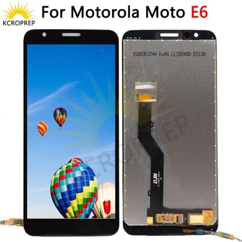 Original For Motorola Moto E6 LCD Display Touch Screen Digiziter Assembly For moto E6 LCD No Dead Pixel
