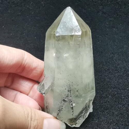130gNatural raw material quartz white transparent crystal cluster healing crystal home decoration crystal mineral ornament 1 p