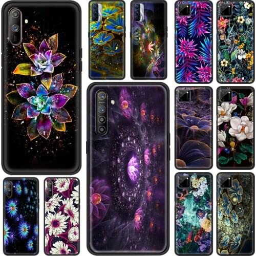 Luxury Soft Cover for Realme C3 C11 5 6 7 8 X50 Pro XT C25 C15 GT Neo V13 5G Phone Case Shell Coque Abstract Flowers