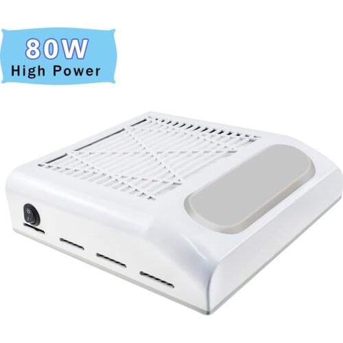 High Power 80W Dust Collector Strong Suction Removable For Cleaning Cleaner Nail Dust For Manicure Tools Nail Art Equipment