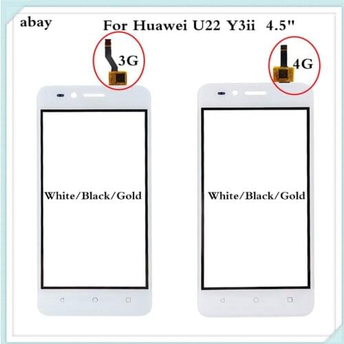Touch Screen 4.5'' For huawei U22 Y3ii Y3 II Y3 2 LUA-U03 LUA-L03 LUA-U23 LUA-L13 LUA-L21 touch screen Glass Panel Replacement