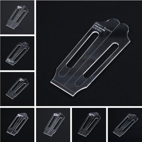 Famous Classical Guitar Head Template Shape Chord Knob Hole Site Making Tools Transparent Acrylic Template Guitar Making Mold