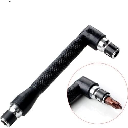 1/4 Inch Hex Socket Wrench Screw Knife 6.35mm L-shape Dual Head Angled Screwdriver Bits Holder Key Utility Hand Tool
