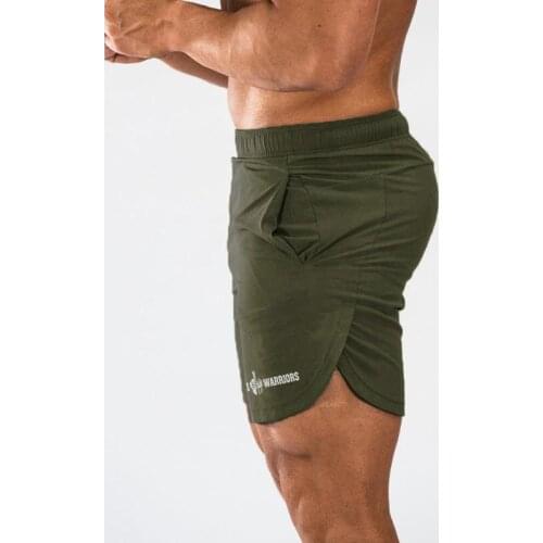 Brand Fitness Mens Bodybuilding Shorts Man Summer Gyms Warriors Workout Breathable Quick dry Sportswear Jogger Beach Short Pants