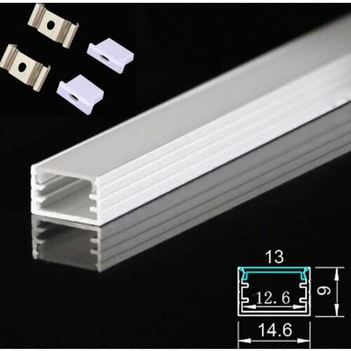 DHL 10-100PCS 1m LED aluminum profile Led Line light 3528 5050 5630 for hard/soft led strip,milky cover Led aluminum channel