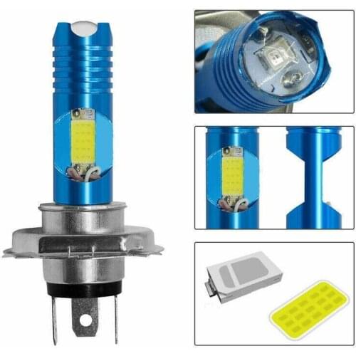 H4 9003 HB2 LED Bulb Hi/Lo Beam White Motorcycle Headlight High Power Plug&Play Waterproof High Brightness Car Lights