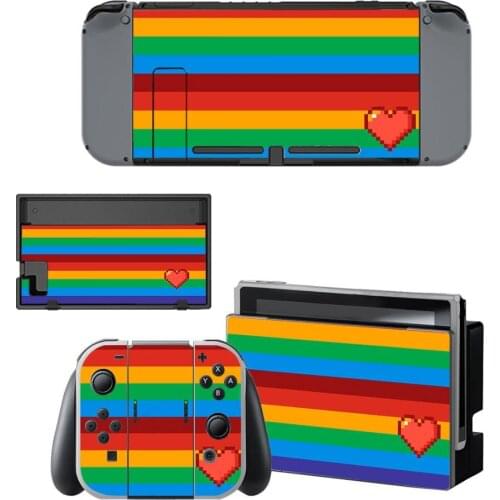 14 Styles Color Matching Style Vinyl Decal Skin Sticker For Nintendo Switch NS NX Console Protector Game Accessoriy NintendoSwi