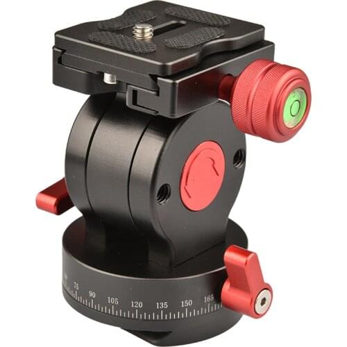 Vlogmagic Compact Pro Fluid Video Pan and Tilt Ball Head with Arca-Type Base for Tripod Monopod