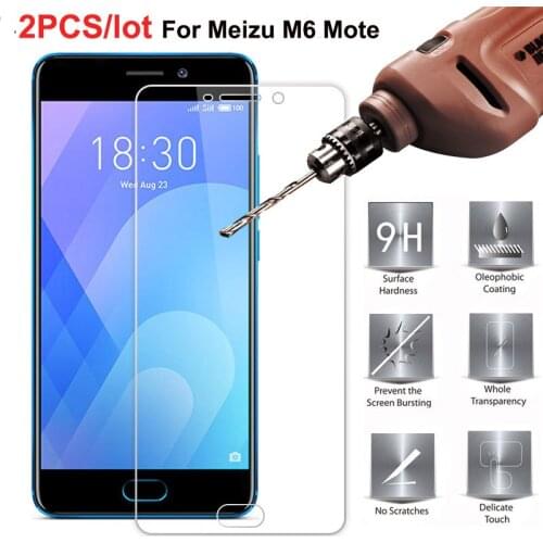 2PCS Screen Protector Meizu M6 Note Glass Meizu Note 6 Tempered Glass For Meizu Meilan Note 6 Glass M6 Note Toughened Film 2.5D