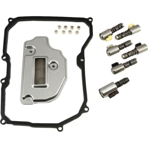 09G Transmission Trans Solenoid with Filter Gasket Kit TF60SN TR60SN N93 N92 N282 for Beetle Golf Jetta Passat 2005-2007