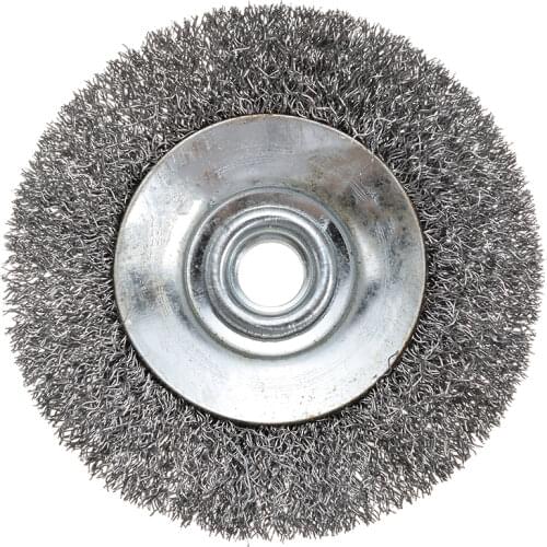 1Pcs Wire Brush 100mm Wire Wheels Clearance Line Angle Grinder Crimped Wire Bevel Brush Wheels M14 Thread For Grinder Accessory