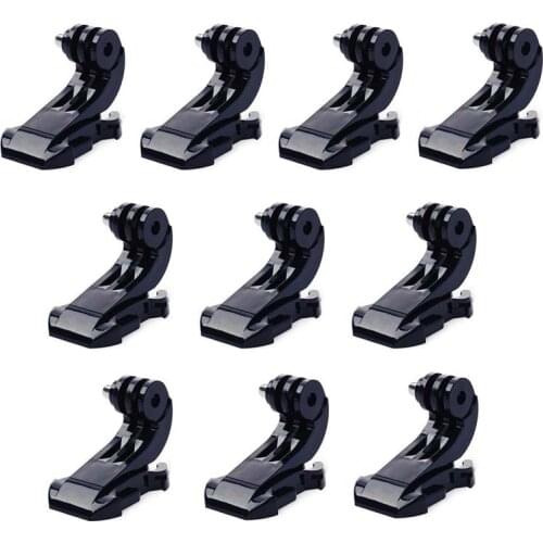 10x Helmet Chest Strap Quick Release J-Hook Buckle Mount Base for GoPro Hero 6 5 4 3 3+2 1 Session SJCAM SJ4000 SJ5000 SJ6000