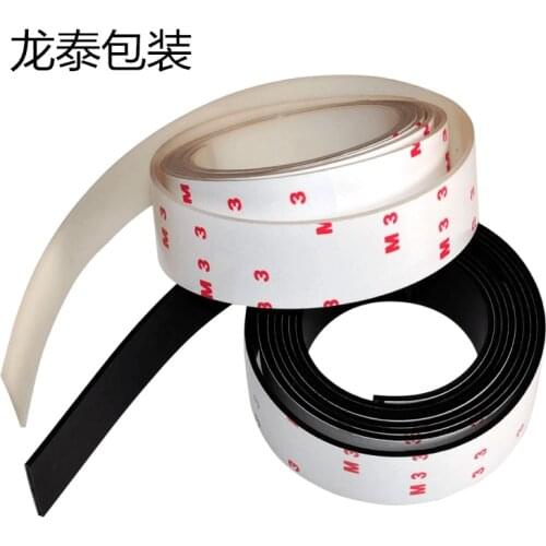 3cm*1m two color anti slip silicone rubber plastic bumper damper shock absorber 3M selfadhesive silicone feet pads for furniture