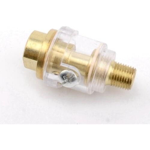 Hardware Oiler Lubricator of 1/4" BSP Mini In-Line Oiler Lubricator for Pneumatic Tool & Air Compressor Pipe