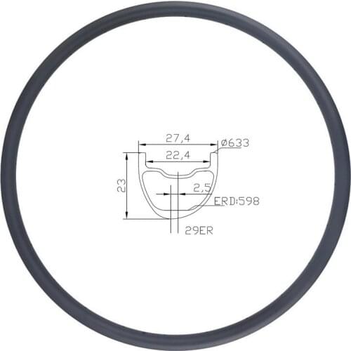 LIENGU 29er MTB XC Asymmetric Tubeless Hookless Carbon Rim Cross Country Mountain Bicycle Wheel UD 3K Twill 12K 24 28 32 Holes
