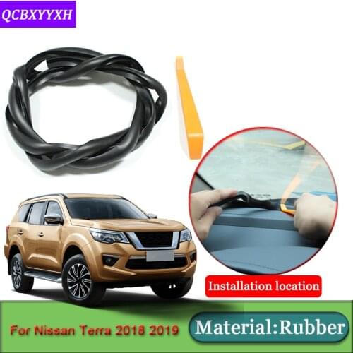 Car-styling For Nissan Terra 2018 2019 Anti-Noise Soundproof Dustproof Car Dashboard Windshield Sealing Strips Auto Accessories