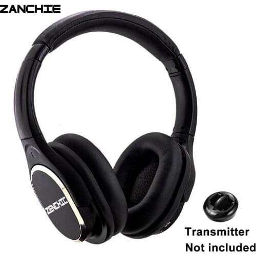 Zanchie Wireless Headphones for TV Watching, 10Hrs Battery, No Audio Delay, Need Transmitter