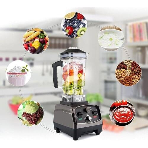 BPA Free 1000W Heavy Duty Commercial Grade Blender 2.0L Large Capacity High Power Food Processor Ice Smoothie Bar Fruit Blender