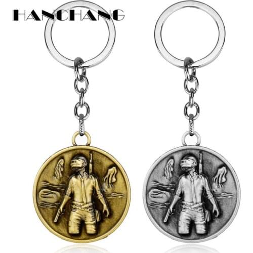 PUBG Keychain High Quality Pendants Key Chain Mans Hot Game Playerunknowns Battlegrounds Key Holder